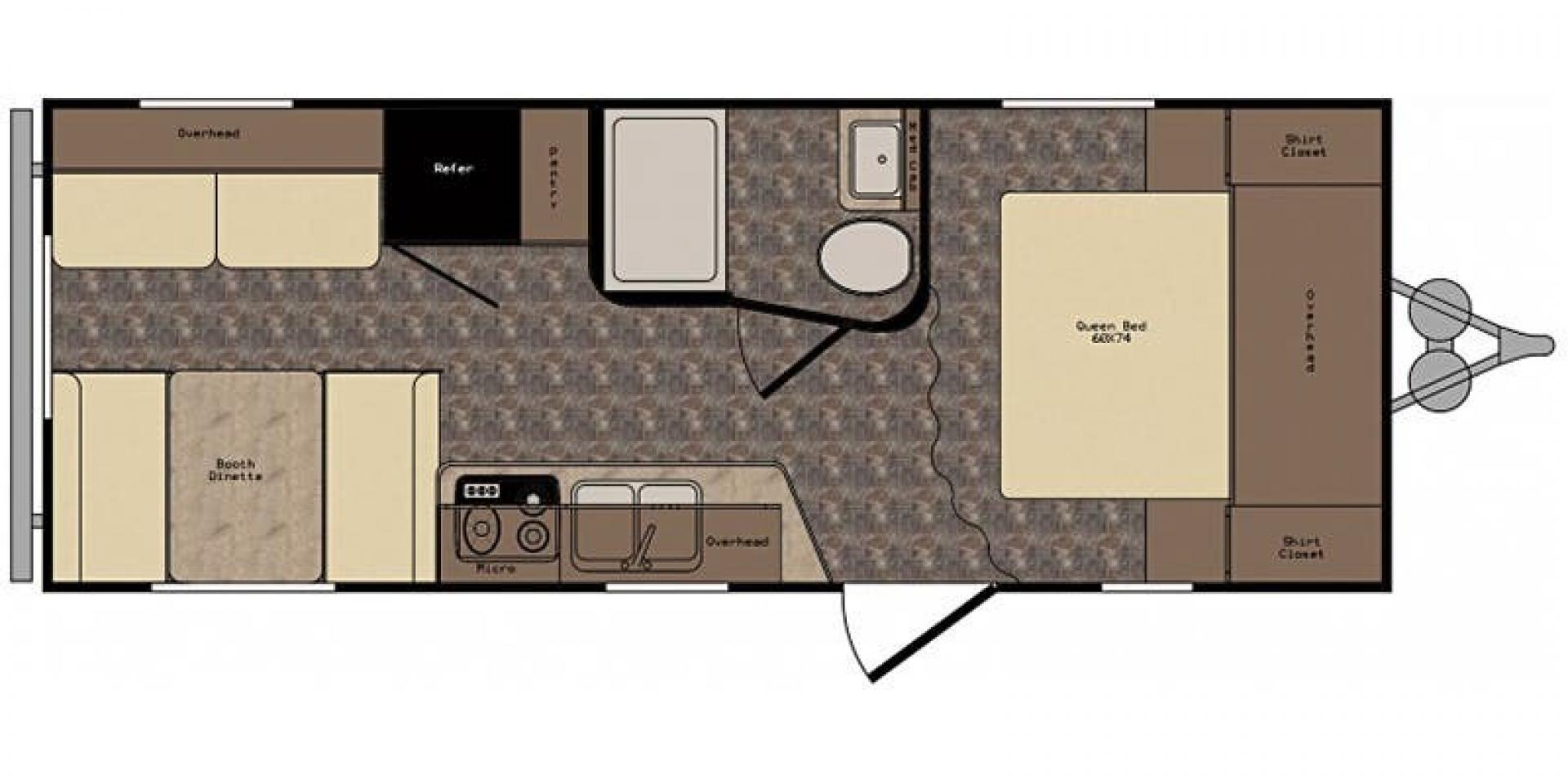 2016 Silver /TAN Crossroads RV Z-1 211RD (4V0TC2120GJ) , located at 17760 Hwy 62, Morris, OK, 74445, 35.609104, -95.877060 - CAMPING SEASON IS HERE! TAKE A LOOK AT OUR 2016 CROSSROADS Z-1. THIS CAMPER IS 25FT. THE OUTSIDE HAS A POWER AWNING, DUAL AXEL, OUTSIDE STORAGE, AND POWER HITCH. IN THE FRONT OF THE CAMPER HAS A QUEEN SIZE BED, AND OVERHEAD STORAGE. IN THE REAR OF THE CAMPER IS A BOOTH STYLE DINETTE THAT DROPS DOWN - Photo#33